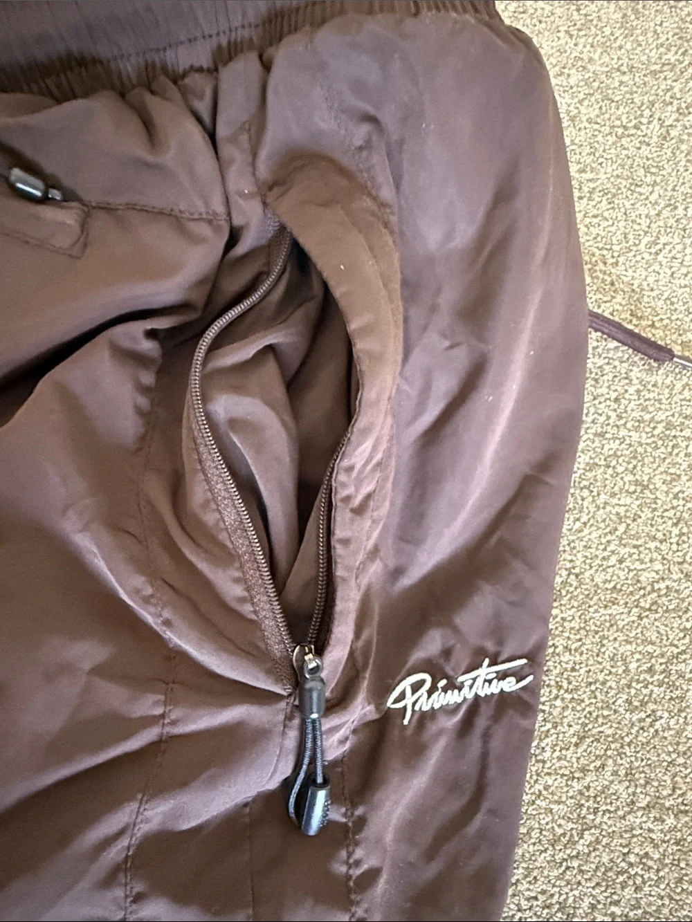 Primitive Men’s Brown Swim Trunks with Drawstring Sz XL